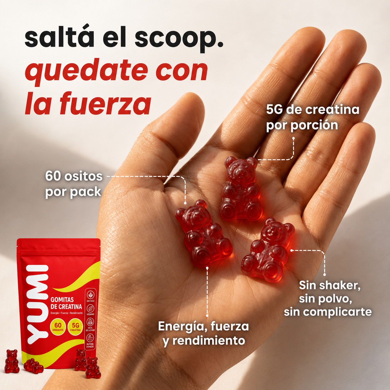 Yumi - Gomitas de Creatina