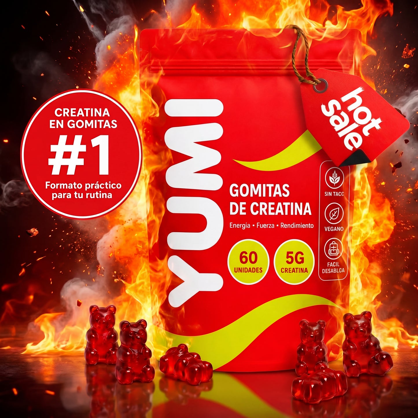 Yumi - Gomitas de Creatina